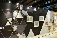 「連載完結記念 ハイキュー!!展」東京会場の様子。