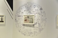 「連載完結記念 ハイキュー!!展」東京会場の様子。
