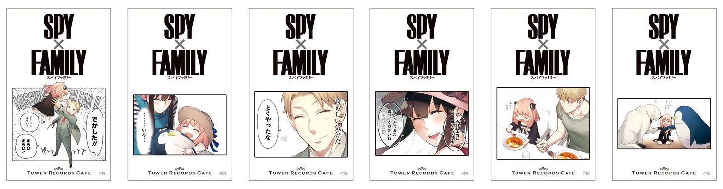 コラボメニュー注文特典の「カレンダーカード」（第1弾）。