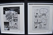 「究極超人あ~る」の原画展示コーナーより。