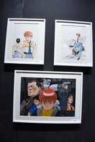 「機動警察パトレイバー」の原画展示コーナーより。