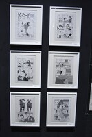 「じゃじゃ馬グルーミン★UP!」の原画展示コーナーより。