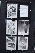 「鉄腕バーディー」の原画展示コーナーより。