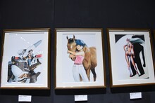 「画業40周年記念企画 ゆうきまさみ展」で販売される複製原画。