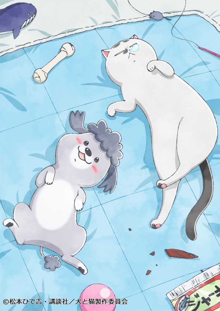 TVアニメ「犬と猫どっちも飼ってると毎日たのしい」第3弾キービジュアル