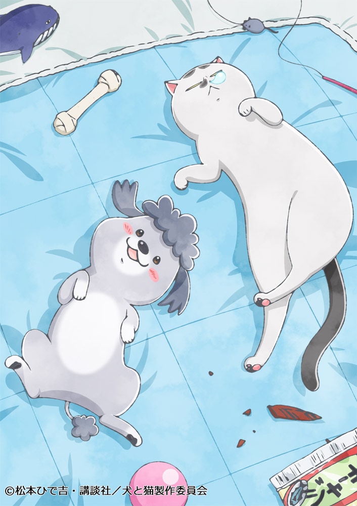 TVアニメ「犬と猫どっちも飼ってると毎日たのしい」第3弾キービジュアル