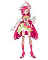 キュアフラミンゴ（CV：瀬戸麻沙美）。チャームポイントは“ヘアー”。名乗りは「はためく翼！キュアフラミンゴ！」