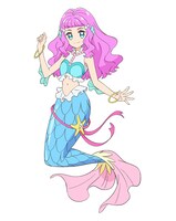 ローラ（CV：日高里菜）。人魚の国・グランオーシャンからやってきた人魚の女の子。まなつ・さんごと同じ歳。ちゃっかり者の自信家で、思っていることをなんでも正直に言ってしまうタイプ。グランオーシャンの次期女王になる夢を叶えるため、“伝説の戦士”であるプリキュアを探しにきた。プリキュアのサポート役として、まなつたちと一緒に地上で生活を送るようになる。