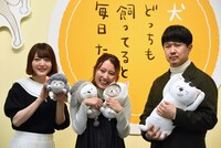 左から花澤香菜、金澤まい、杉田智和。