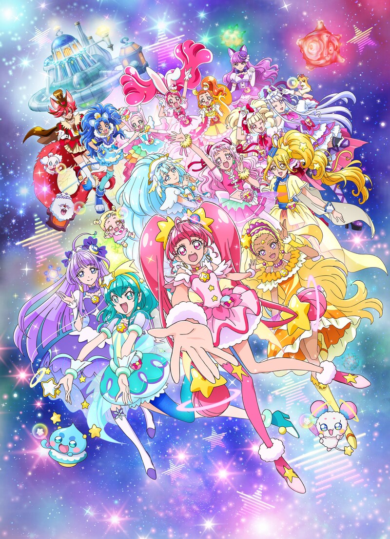 「映画プリキュアミラクルユニバース」ビジュアル (c)2019 映画プリキュアミラクルユニバース製作委員会