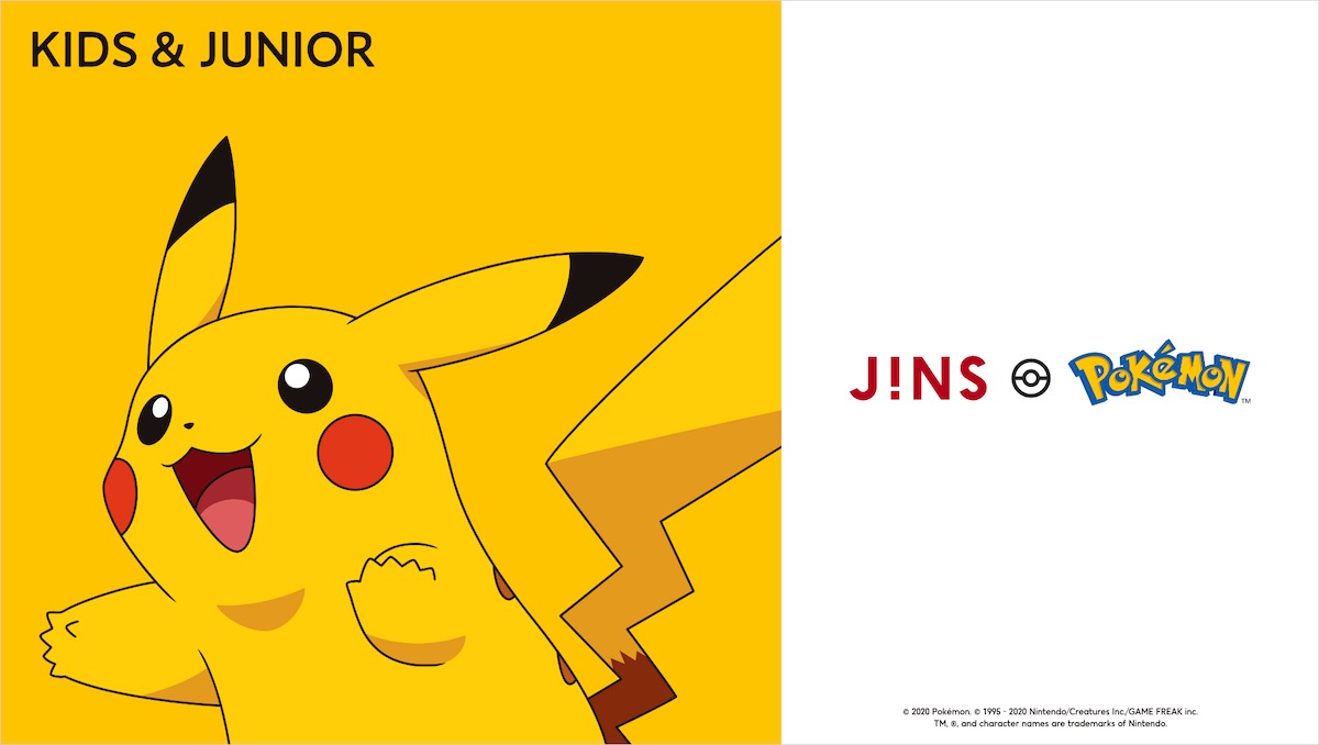 「ポケットモンスター」とJINSのコラボビジュアル。