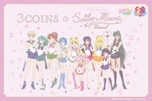 「劇場版『美少女戦士セーラームーンEternal』」と3COINSのコラボビジュアル。