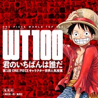 「第1回 ONE PIECEキャラクター世界人気投票 WT100」の告知画像。
