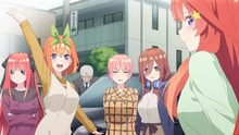 TVアニメ「五等分の花嫁∬」第1話より。