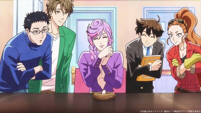 TVアニメ「天地創造デザイン部」第1話より。