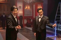 CMのメイキング写真。