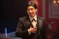 CMのメイキング写真。