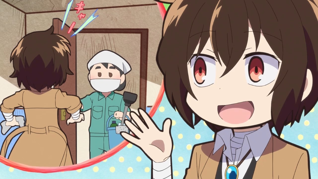 TVアニメ「文豪ストレイドッグス わん！」第1話より。