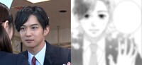 男子高校生に扮した千葉雄大（左）と咲坂伊緒の描き下ろしマンガ（右）。 (c)TBS