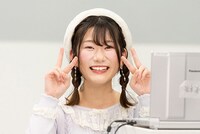 「キャストトーク付き第25話・第26話オンライン先行上映会」より、岡咲美保。