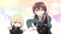 TVアニメ「ワールドウィッチーズ発進しますっ！」第1話の場面カット。