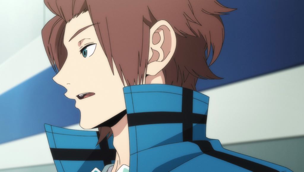 アニメ「ワールドトリガー」2ndシーズンの第1話より、迅悠一。