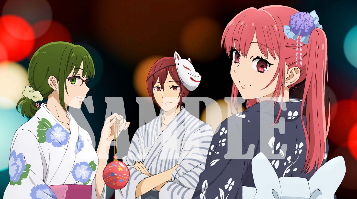 楽天ブックスの全巻特典「描き下ろし仙石、レミ、桜絵柄A5アクリルスタンド＆ポーチ」のサンプル画像。