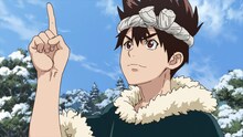 TVアニメ「Dr.STONE」第2期の第1話「STONE WARS BEGINNING」より。
