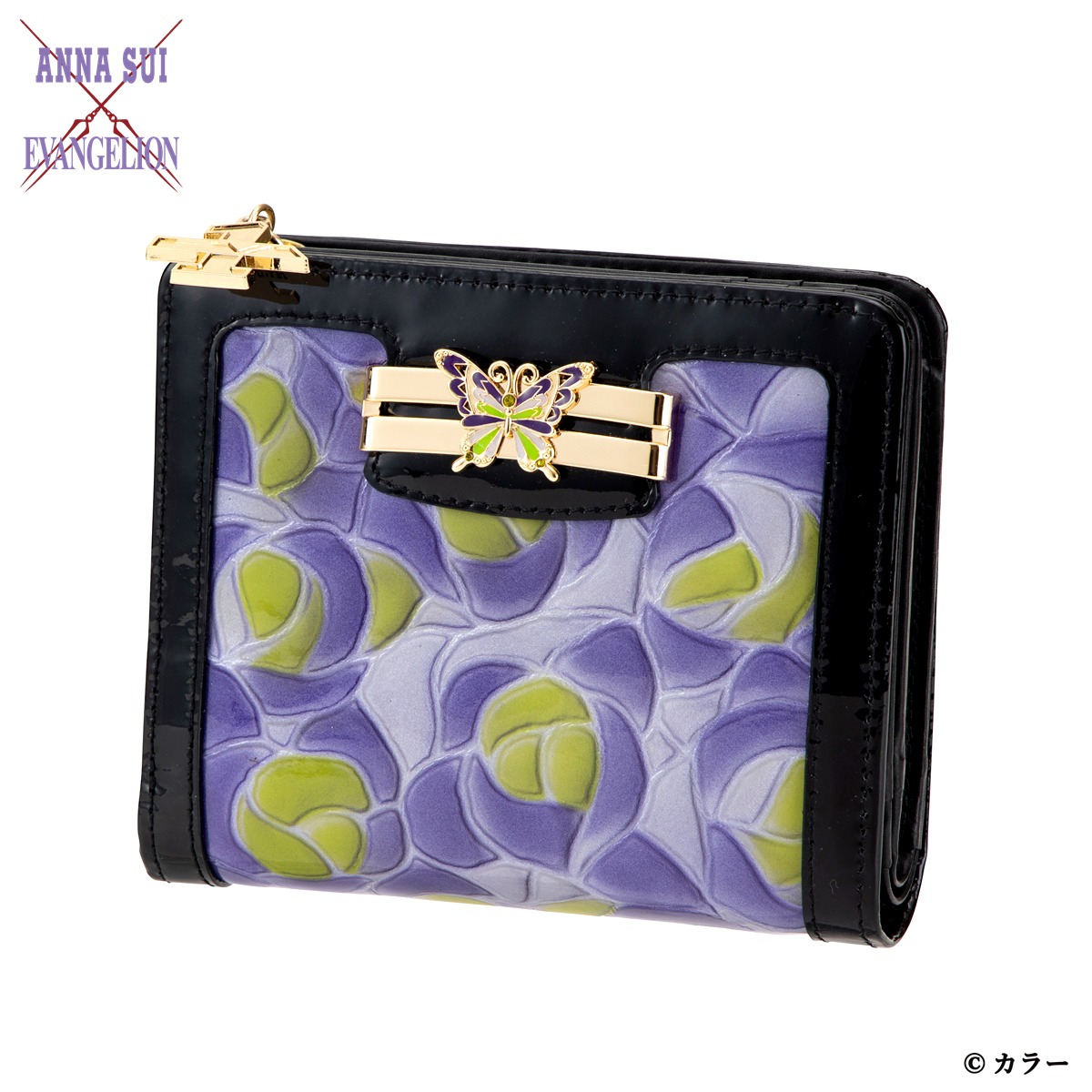 「エヴァンゲリオン×ANNA SUI 二つ折り財布 初号機」