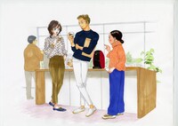 安野モヨコの描き下ろしイラスト。