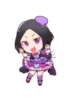 デヴィのミニキャライラスト。