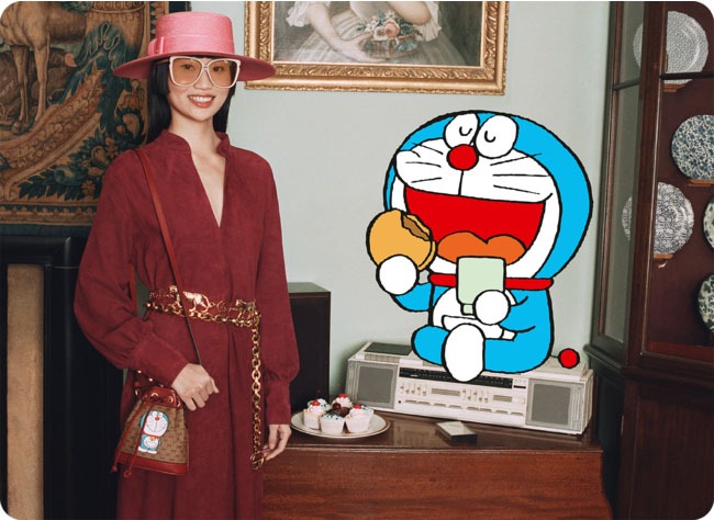 「DORAEMON X GUCCI」より。