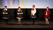 「アサルトリリィプロジェクト発表会」の模様。左から夏吉ゆうこ、赤尾ひかる、藤井彩加、前田佳織里。