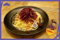 第1弾メニューの「一松の紫キャベツのペペロンチーノ」。