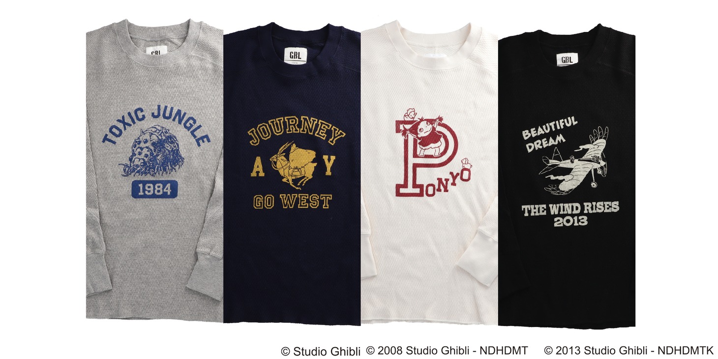 GBLから発売されるサーマルロングスリーブTシャツの一覧。
