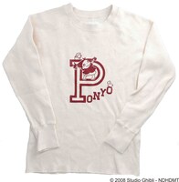 「 崖の上のポニョ サーマルロングスリーブTシャツ 人間になるー」