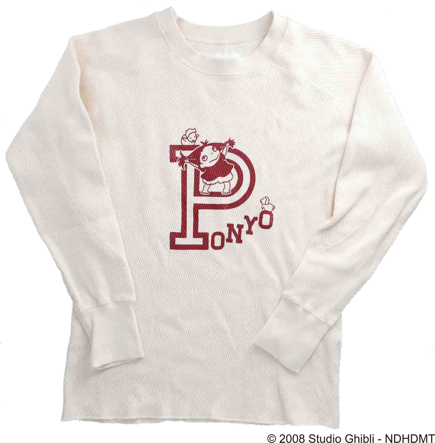 「 崖の上のポニョ サーマルロングスリーブTシャツ 人間になるー」