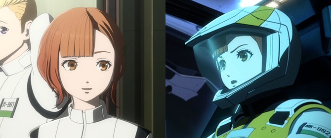 端根色葉（CV：水瀬いのり）。衛人操縦士。真面目な少女で、慢心しがちな浜形をよくたしなめている。