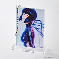「Tカード プラス（攻殻機動隊SAC_2045）」の新規入会特典「草薙素子のアクリルキーホルダー」。