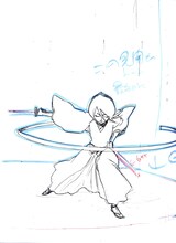 アシスタントへの指示が書き込まれた仕上げ前の原稿。(c)久保帯人/集英社