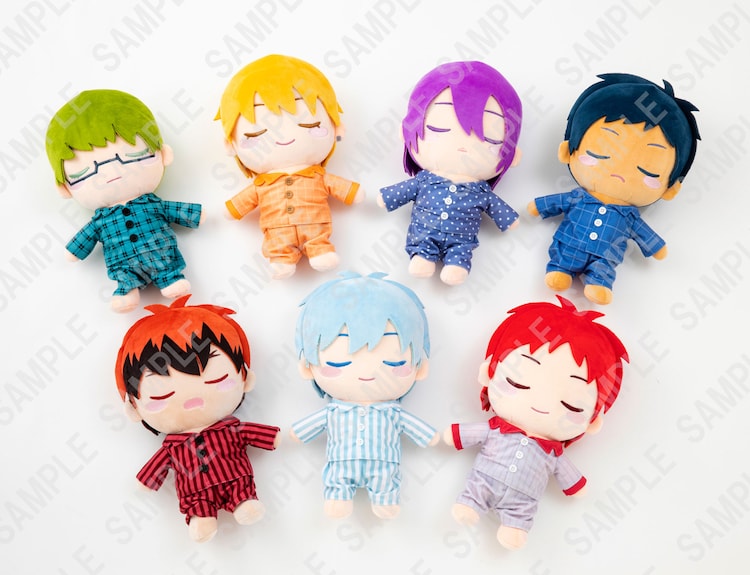 黒子のバスケ すやすや眠る黒子たちのぬいぐるみ 触り心地はふかふかもちもち コミックナタリー