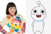 左から金田朋子、田楽マン。