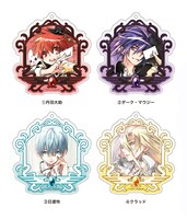 ポップアップコーナーで販売される「アクリルキーホルダー（全4種）」。