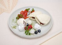 「夜声真珠とスイーツ餃子」