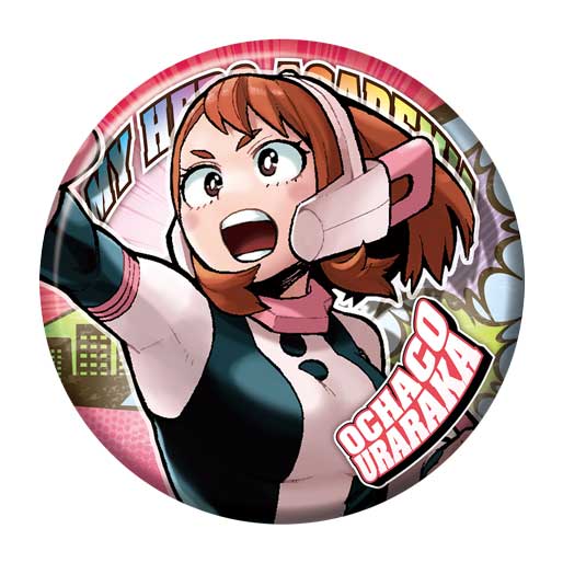 「コレクション缶バッジ ヒロアカ展KV Ver.」 (c)堀越耕平/集英社