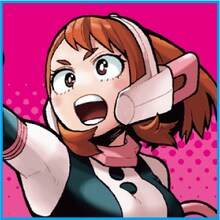 麗日お茶子（CV：佐倉綾音）による音声ガイドのイメージビジュアル。  (c)堀越耕平/集英社