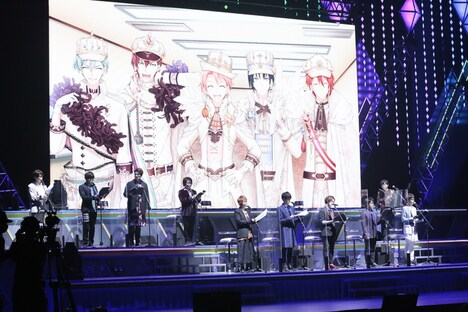 「アイドリッシュセブン 5th Anniversary Event "/BEGINNING NEXT"」公演2日目より、朗読劇の様子。