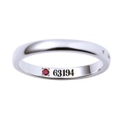 エマモデルのシルバーリング。