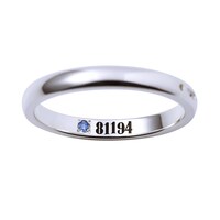 レイモデルのシルバーリング。