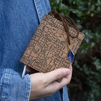 二つ折り財布の使用イメージ。